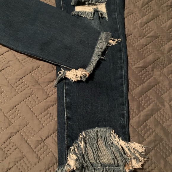 Kan Can Sz 28 high waist 4 button skinny jeans - Picture 2 of 5